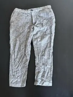 GU リネンブレンド イージーアンクルトラウザー