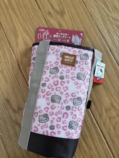 ハローキティ　新品　エコバッグ　カゴ型　キャラクター保冷ビックトート ヒョウ柄