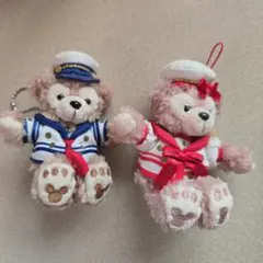 ダッフィー　シェリーメイ　2015年セーラー服　ぬいぐるみストラップセット