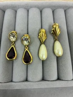 MONET　モネ　イヤリング　ヴィンテージ　2個セット