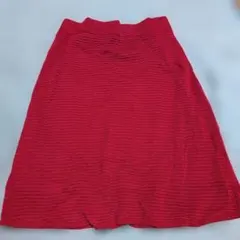 赤いリブ編みタイトスカート Sサイズ