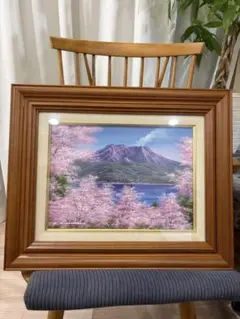 h*u様 寺井孝「高台寺の桜」額装絵画 サイン入り - メルカリ