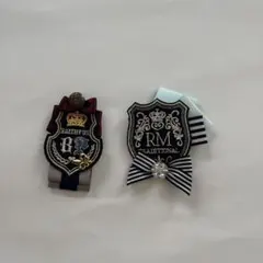 エンブレムブローチ2個セット エンブレム