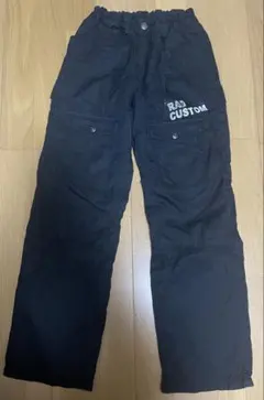 ラッドカスタム/RAD CUSTOM 裏起毛パンツ　ブラック黒140サイズ