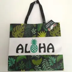 【未使用タグ付き】ALOHA ボタニカル柄 エコバッグ 大容量 ハワイ