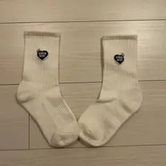 HUMAN MADE PILE SOCKS ハートロゴ ソックス ホワイトのサムネイル