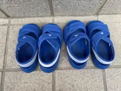 アディダス　キッズサンダル　ブルー　13センチ