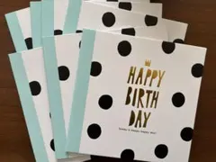 新品　ガールズトレンド研究所　7枚セット　バースデー台紙