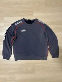 90s old UMBRO スウェット フェード 雰囲気◎ プリントロゴ 流線形