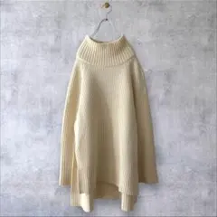 ★美品◆ノーブル◆オーバーシルエット♡ファインメリノサイドオープンニット