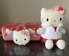 ハローキティ 収納ボックス　小物入れ　ぬいぐるみ　4点セット