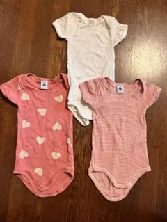 Petit Bateau ベビー肌着 3点セット 12m