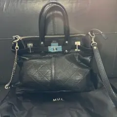 【新品•未使用】M.U.L.バック　キルティング✖️リザード型押し
