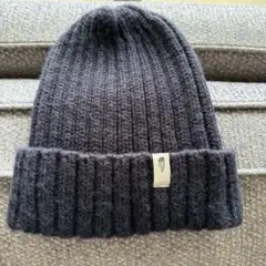 THE NORTH FACE ネイビーニット帽 ウール混紡