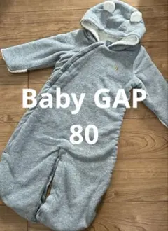 GAP カバーオール　オールインワン　ロンパース 防寒　おくるみ　コート　裏起毛