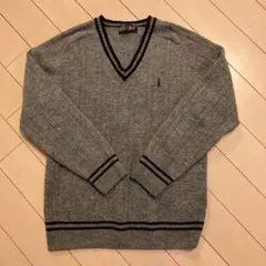 イーストボーイ　グレーＶネックセーター　9号