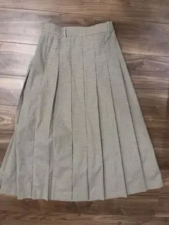 チェック柄 プリーツスカート　Discoat
