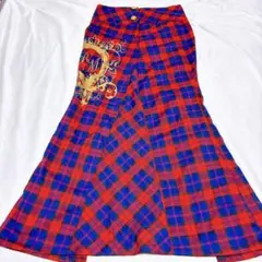 REAL MA＊RS リアル マーズ♡チェック柄 ロングスカート