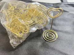 テーブルナンバーホルダー 席札スタンド ゴールド カードスタンド