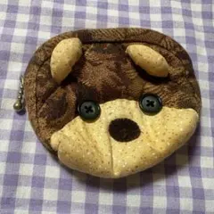 中古/ハンドメイドコインケース 茶色 ベージュ