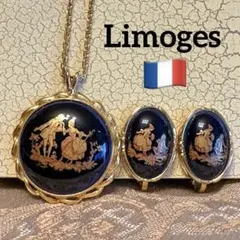 LIMOGES CASTEL ネックレス イヤリング セット　フランスのサムネイル