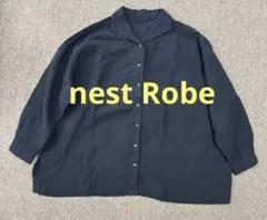 nest robe（ネストローブ）| 天然染め ウイングカラーオーバーシャツ nest Robe ネストローブ 天然染め ウィングカラー オーバーシャツ