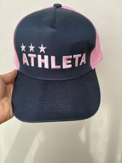ATHLETA キャップ ピンク ネイビー 新品未使用のサムネイル