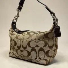 coach one shoulder bag signature y2k