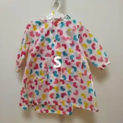 ベビーレインコート S ハート柄