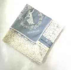 最終価格‼️WEDGWOOD 刺繍入りハンカチ　レディースハンカチ