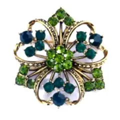 アンティーク お花のブローチ