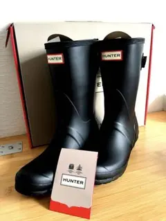 ※値下げ※HUNTER ブラック レインブーツ 37
