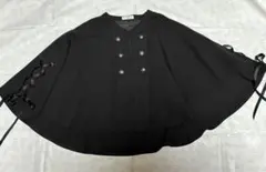 axes femme アクシーズファム Ｗ釦レースアップケープ ケープ マント