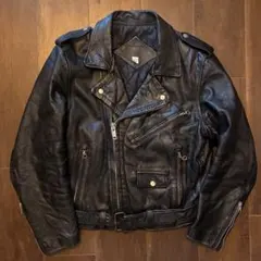 70s〜80s vintage レザーダブルライダースジャケット 古着のサムネイル