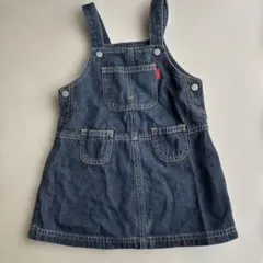 bebe デニム ジャンパースカート 90cm
