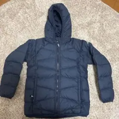 adidas ネイビー キルティングダウンコート