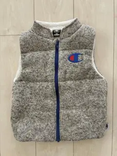 【未使用美品】Champion チャンピオン ダウンベスト グレー 120センチ