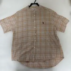 U.S. POLO ASSN. チェック柄 バンドカラーシャツのサムネイル