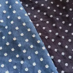 じぇしー❤︎さま専用　２色延長　デニム生地　ドット　即日発送です♪