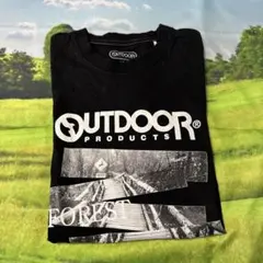 OUTDOOR PRODUCTS ブラック Tシャツ フォレストデザインのサムネイル