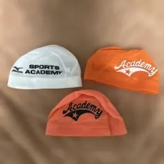 スポーツアカデミー　スイミングキャップ3点セット Mサイズ