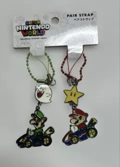 ユニバーサルスタジオジャパン　マリオ　ルイージ　ペアストラップのサムネイル