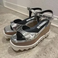 STELLA McCARTNEY エリス 星柄 シルバーサンダル 35のサムネイル