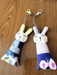 ハンドメイドミナペルホネン ぬいぐるみキーホルダー ペア（土日限定