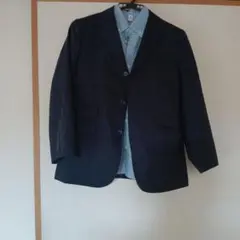 スーツ上着 ジャケット紺色 青色 白色卒業式 入学式 小学生 男児 140cm