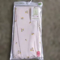 ベビー　レギンス　80 　ユニクロ　リブ素材　花柄
