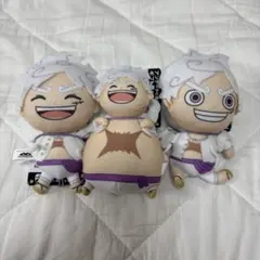 ワンピース ゴムひも付きぬいぐるみ 〜ルフィギア5〜 全3種コンプ