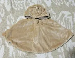 MIKI HOUSE 【美品】ベビーポンチョ ベージュ