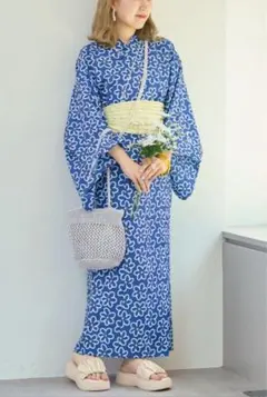 新品【HELLO.SANFRANCISCO】マルチウェイ浴衣SET●ネイビー