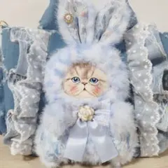 ハンドメイド サイドポケット付きトート バッグ コヤンイサムチョン ルミ ねこ